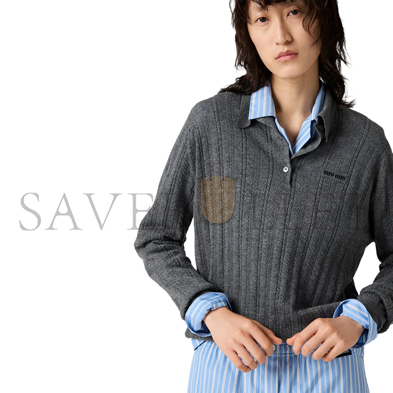 M1v M1v cashmere polo sweater mmlb51